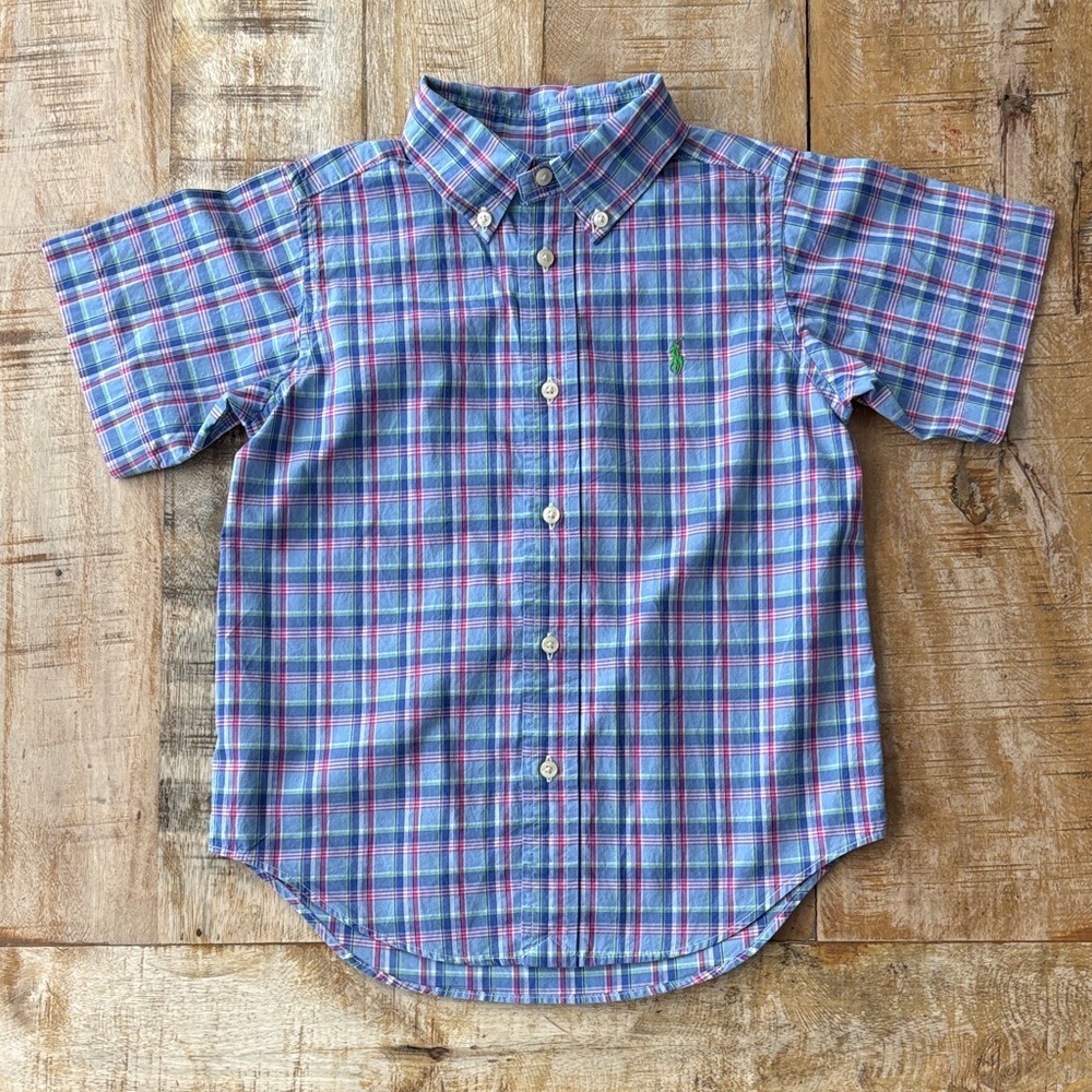 Ralph Lauren Boys Plaid Shirt 4t - Picture 2 of 4